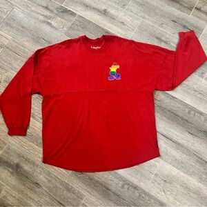 Disney Spirit Jersey Mens Large Cast Member Mickey Mouse
Long Sleeve Red Pride